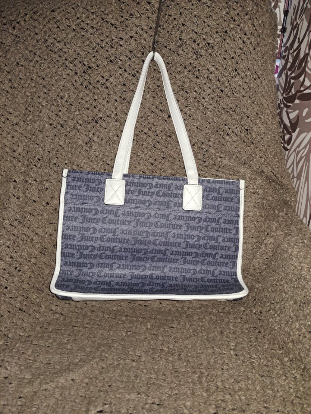 JUICY COUTURE-Fashionista Tote-Status Denim-Large-Near Mint - Picture 3 of 8